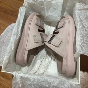 Alexander McQueen birke rubber pink sandals
